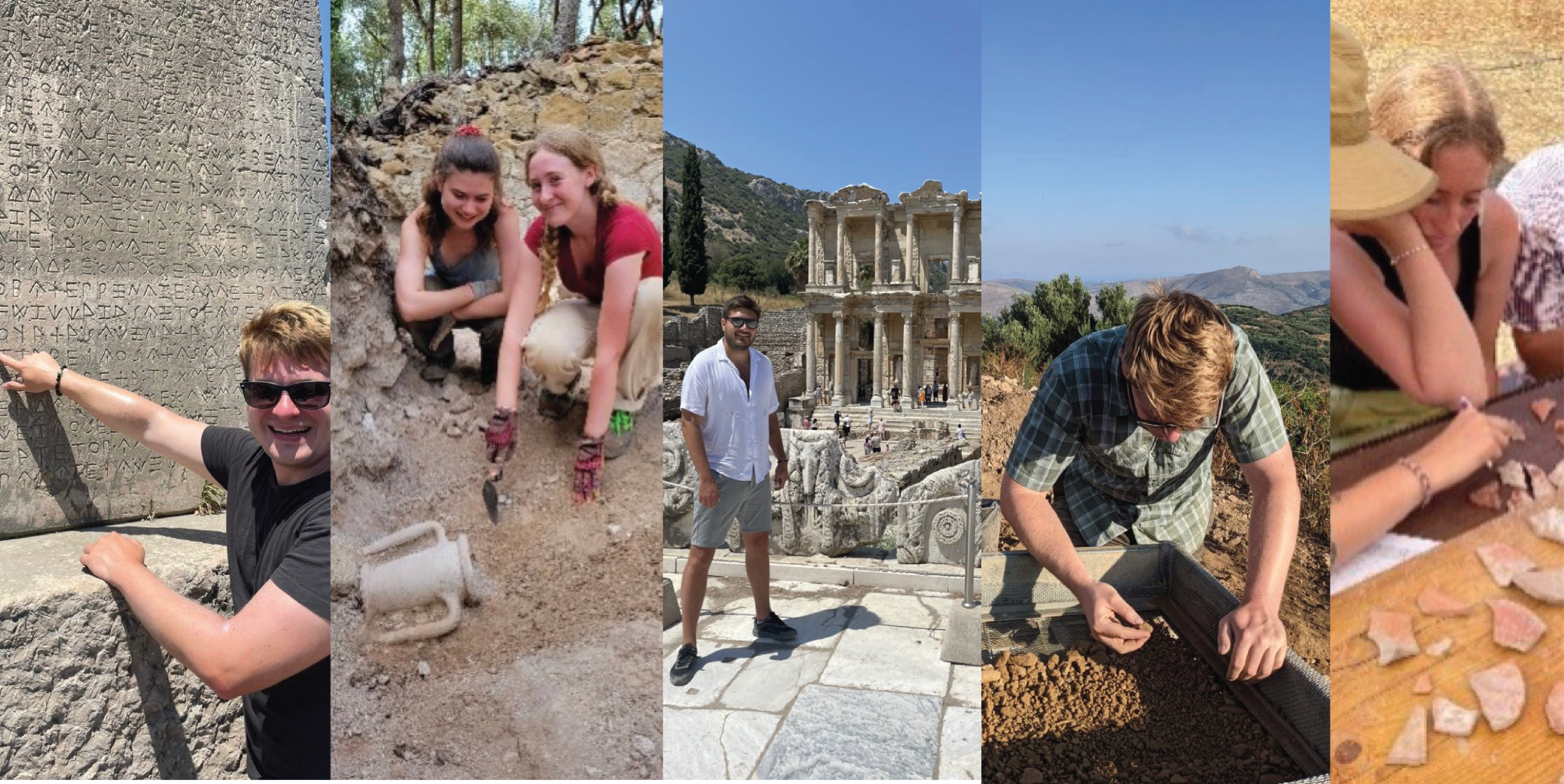 Collage of students in different parts of the world